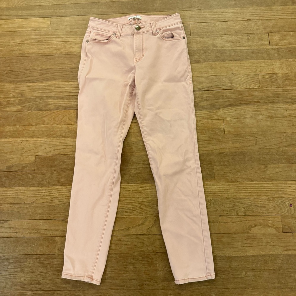 Cabi pink low rise skinny chino pants size 6
 b63